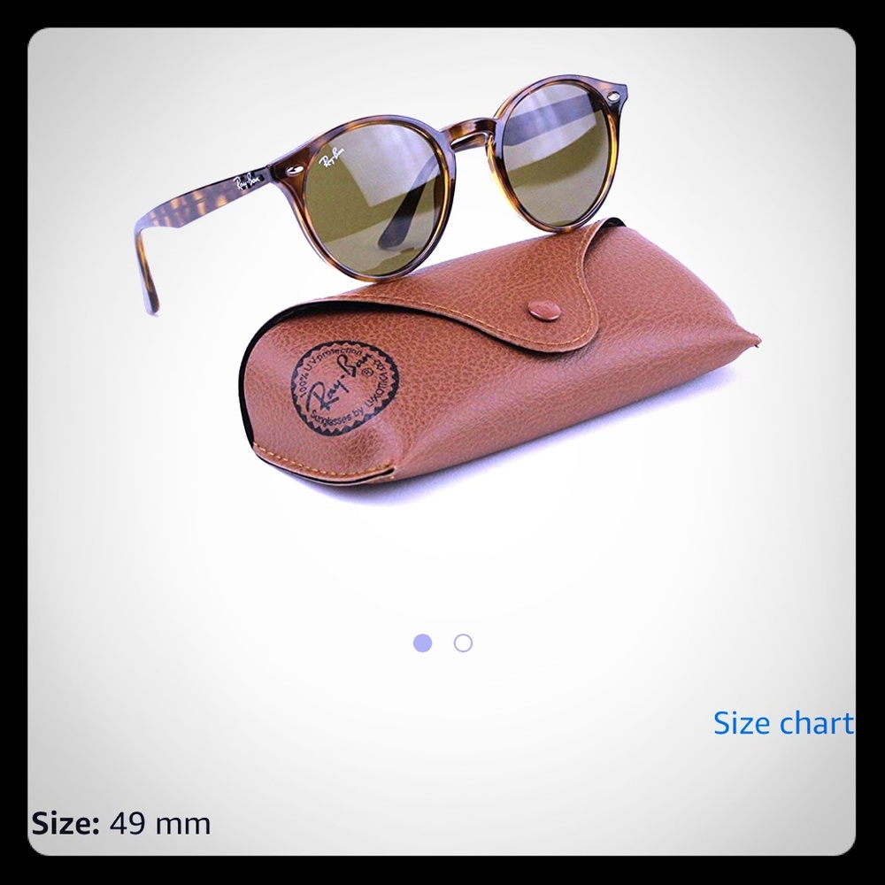 Women Rayban sunglasses / 49mm tortoise shell